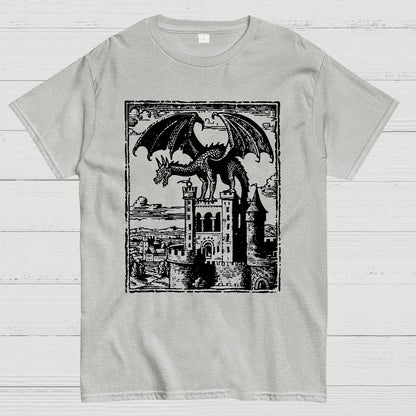 Dragon Vintage Dark Art Graphic Geek T-Shirt