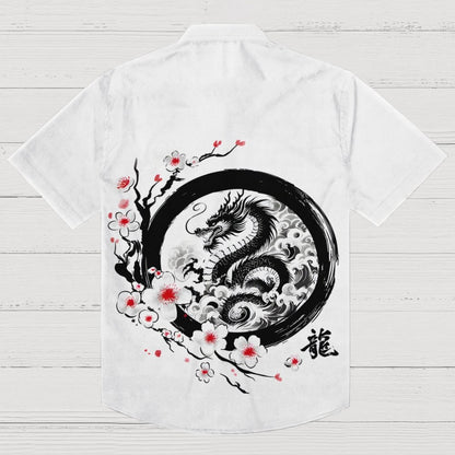 Enso Dragon Geek Hawaiian Shirt