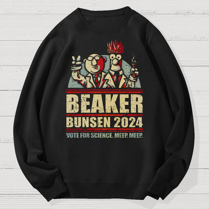 Vote For Science Geek Cotton Sweatshirt
