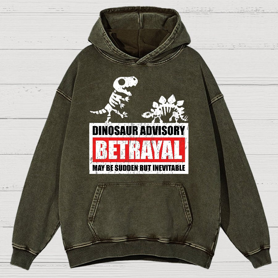 Betrayal Warning Vintage Distressed Hoodie