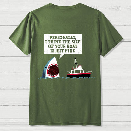 Polite Sharks Nerdy Back Printing Geek T-Shirt