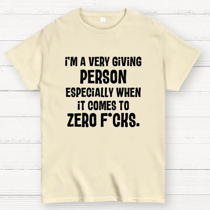 Zero Fcks Geek T-Shirt