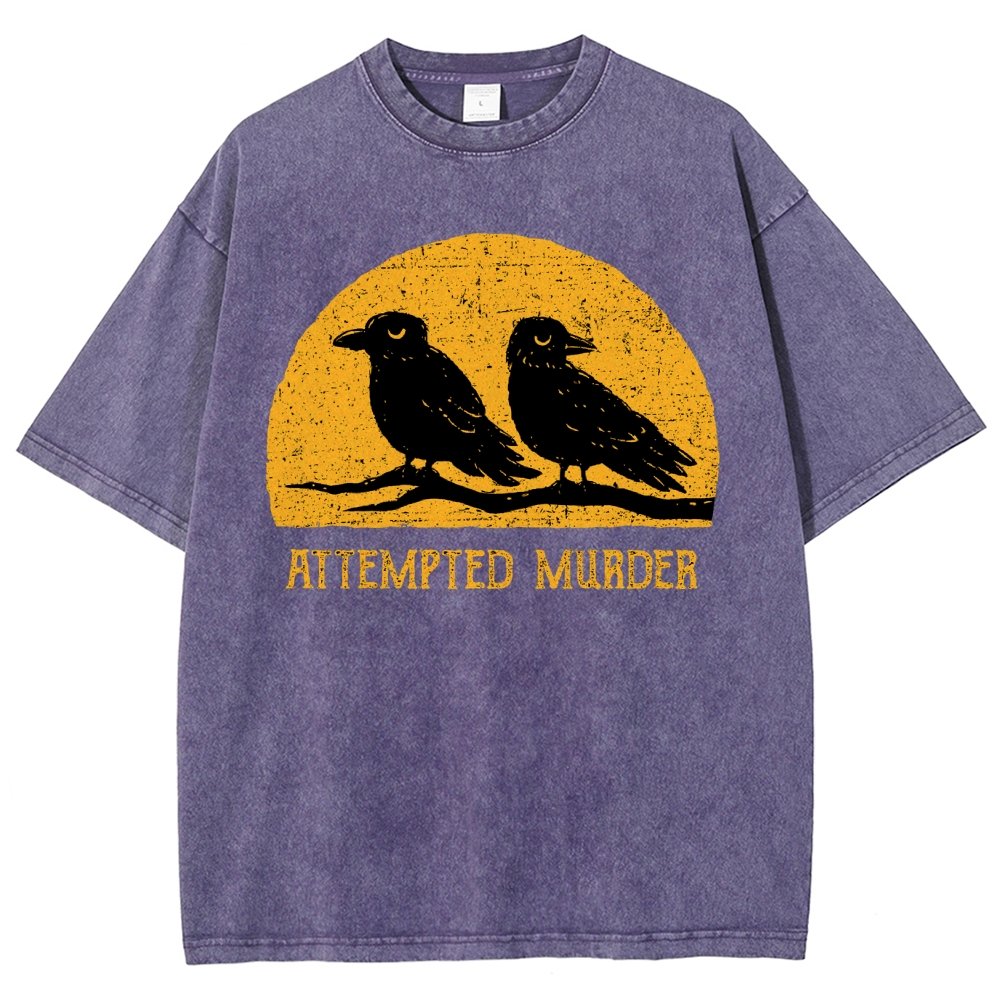 Attempted Murder Vintage Distressed T-shirt