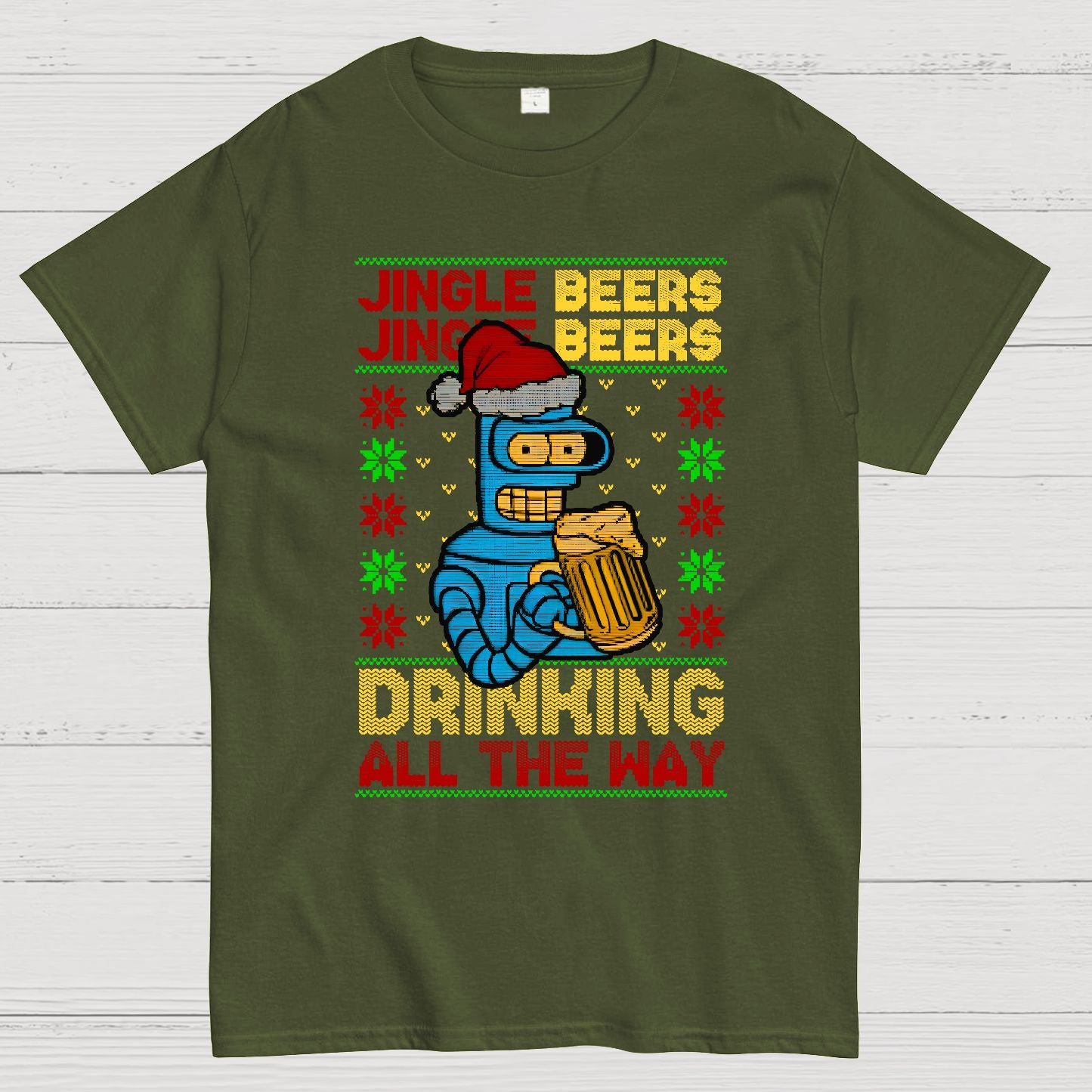Christmas Jingle Beers Geek T-Shirt