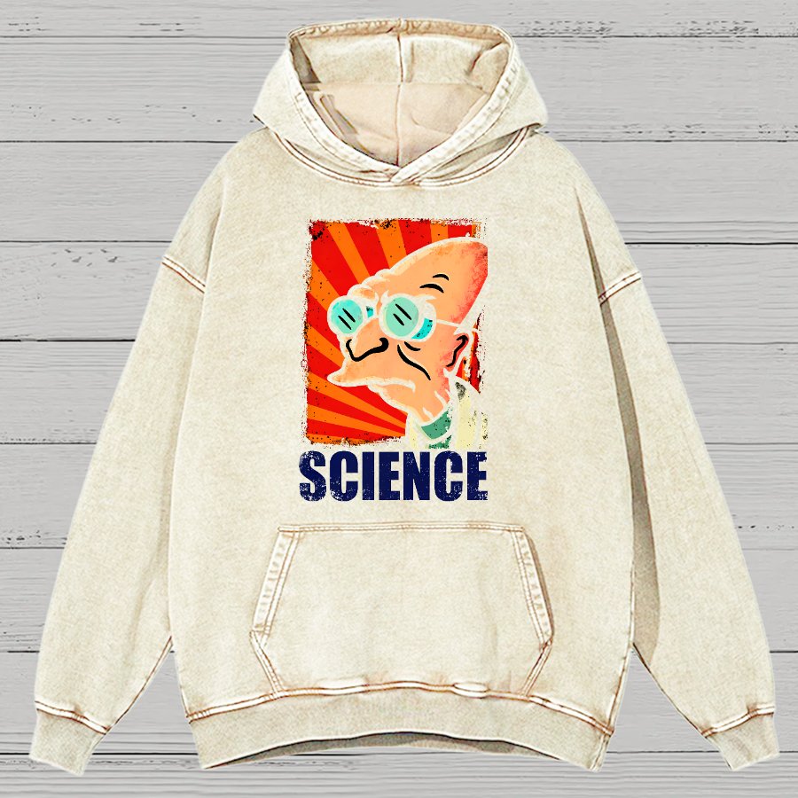Science Vintage Distressed Hoodie