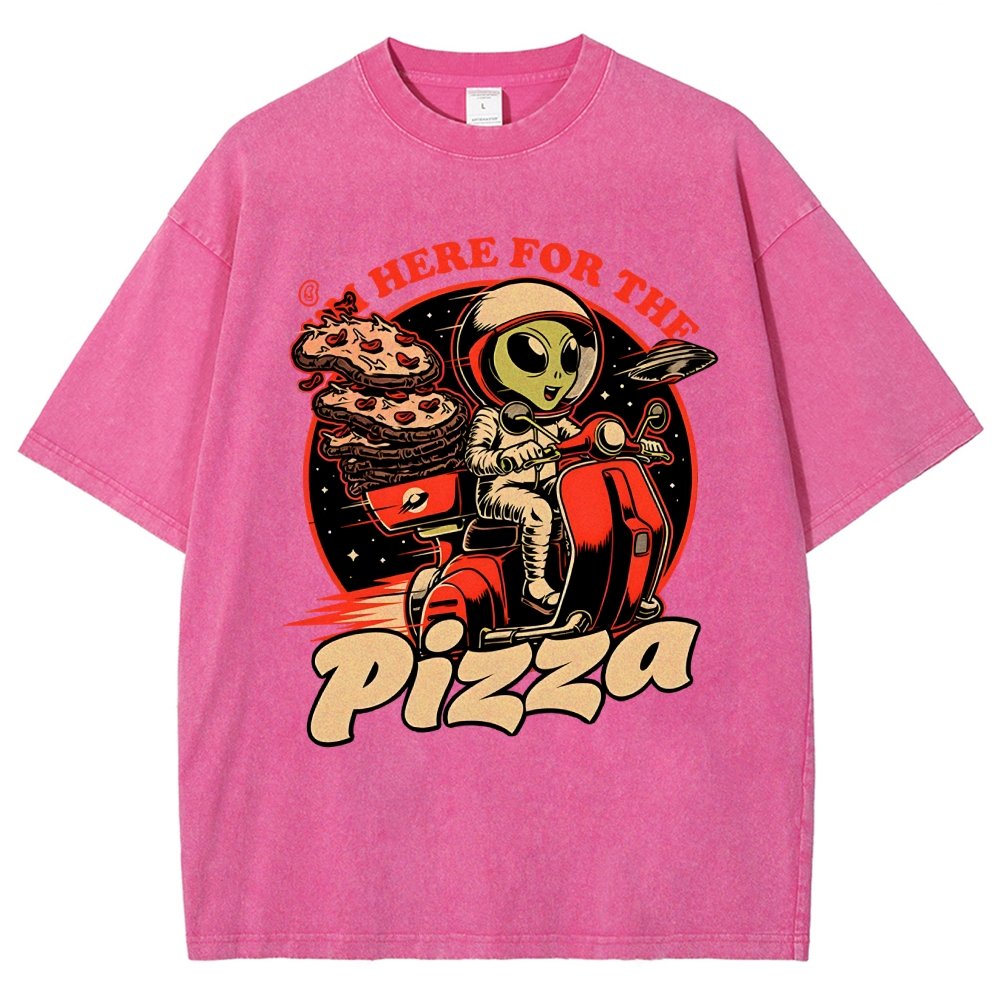Space Pizza Delivery Vintage Distressed T-shirt