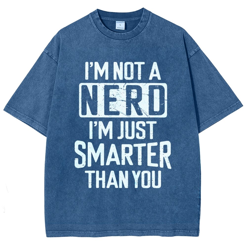 Funny Nerd T-shirt Smart person Vintage Distressed T-shirt