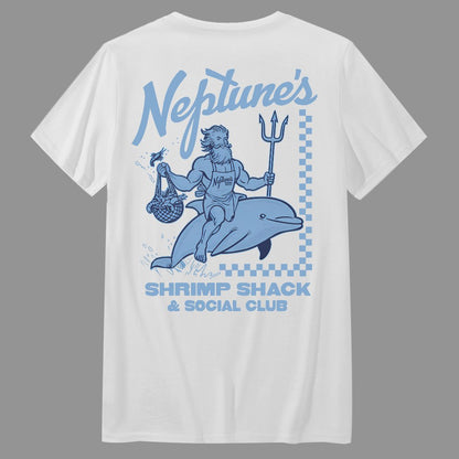 Neptune's Shrimp Shack Front And Back Printing Geek T-Shirt