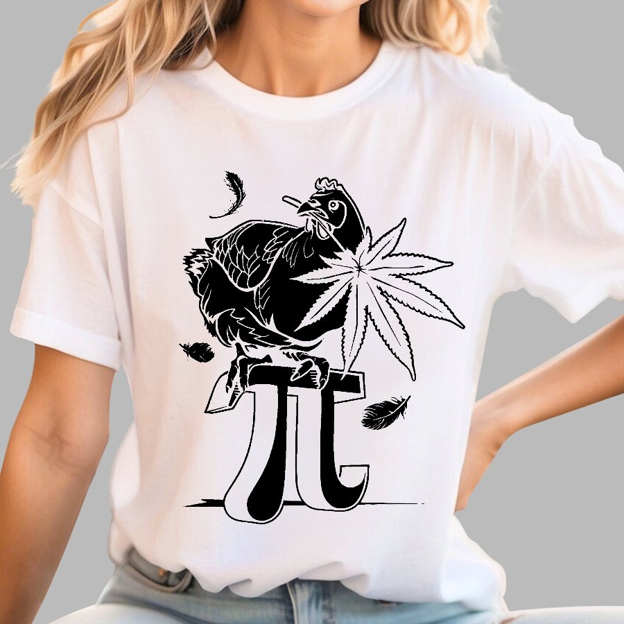 Chicken, π, Marijuana, Sarcasm Geek T-Shirt