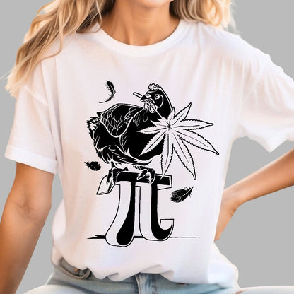 Chicken, π, Marijuana, Sarcasm Geek T-Shirt