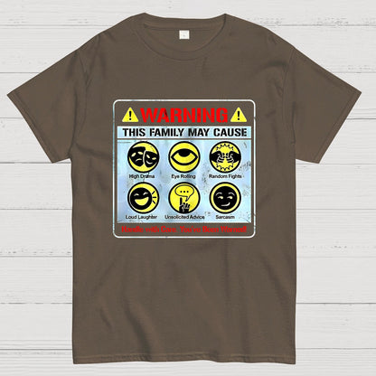 Warning This Family May Cause Geek T-Shirt