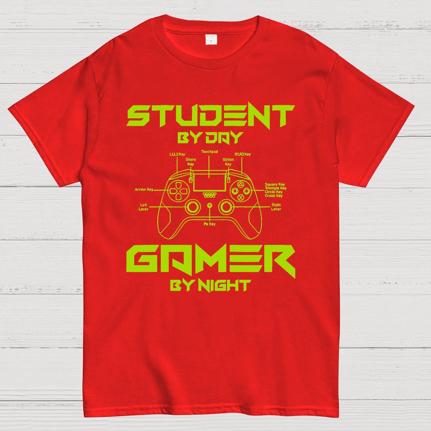 Gamer Student By Day Gamer By Night Geek T-Shirt