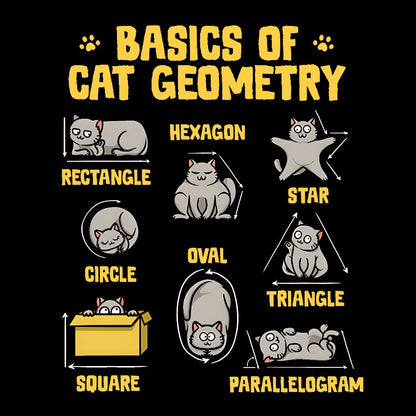 Basics of Cat Geometry Geek T-Shirt