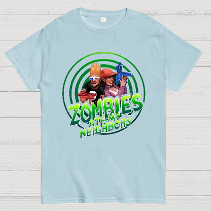 Zombie Are Me Neighbors Hunters Nerdy T-Shirt