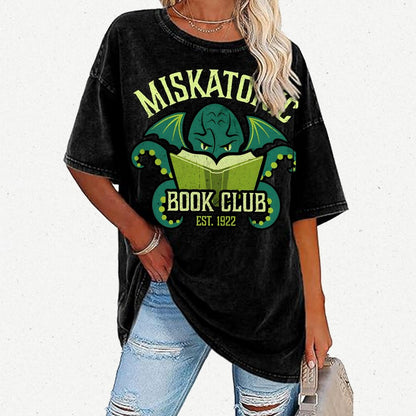 Mystic Book Club Vintage Distressed T-shirt