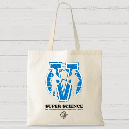 V Is For Super Science Casual Classic Canvas Bag