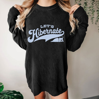 Team Bear Let's Hibernate Washed Long Sleeve Tee