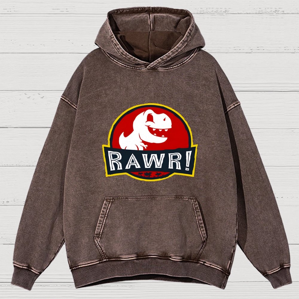 RAWR! Vintage Distressed Hoodie