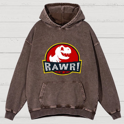RAWR! Vintage Distressed Hoodie