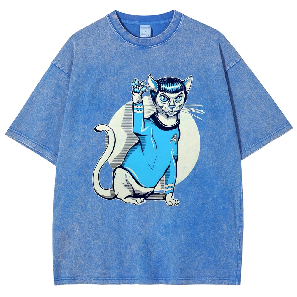 Nap Long and Pros-Purr Vintage Distressed T-shirt