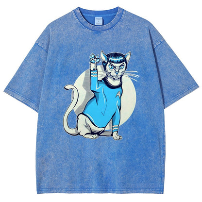 Nap Long and Pros-Purr Vintage Distressed T-shirt