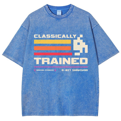 Classically Trained for Retro Gamers Vintage Distressed T-shirt