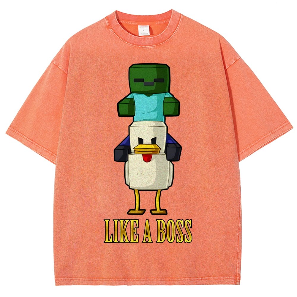 Like A Boss Vintage Distressed T-shirt