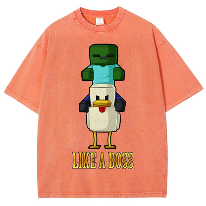 Like A Boss Vintage Distressed T-shirt