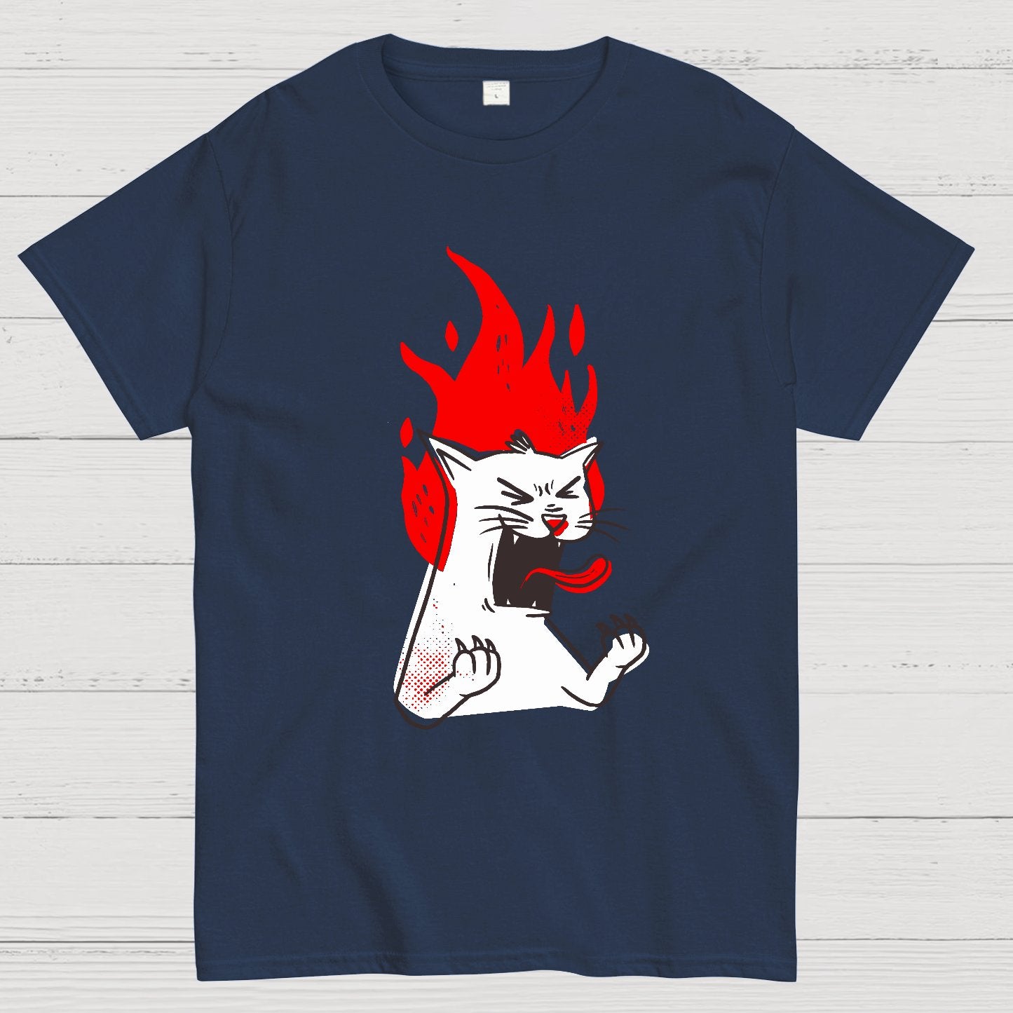 Angry Cat Geek T-Shirt
