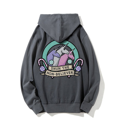 Shun The Non-Believer Printed Back Unisex Cotton Hoodie