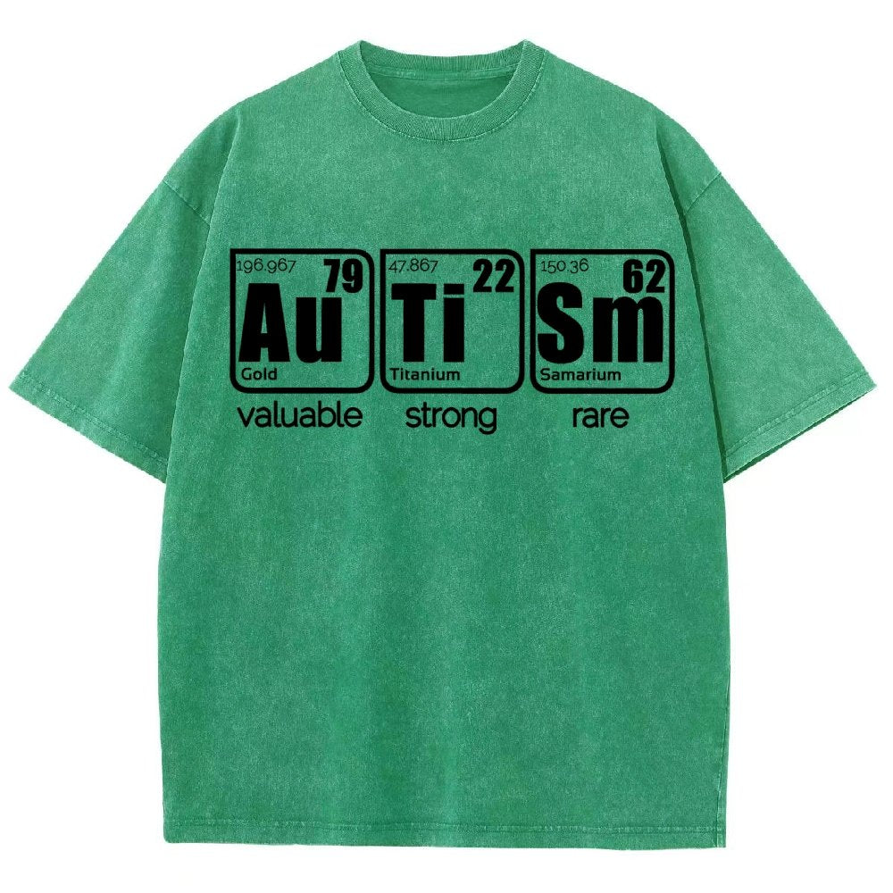 Autism Periodic Table Vintage Distressed T-shirt