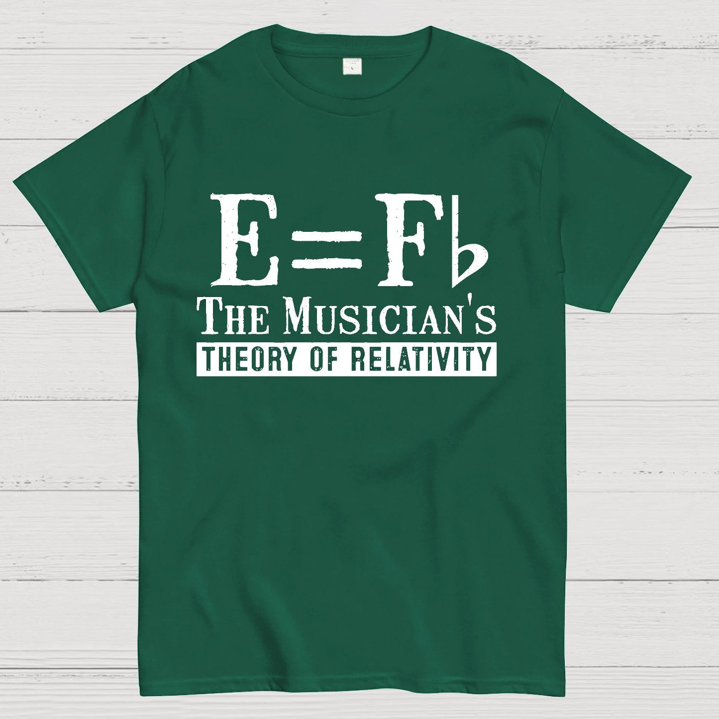 E Equals F Flat Theory of Relativity Geek T-Shirt