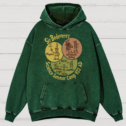 Sir Bedevere’s Science Camp Vintage Distressed Hoodie