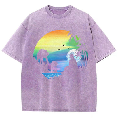 Conquer the paradise Vintage Distressed T-shirt