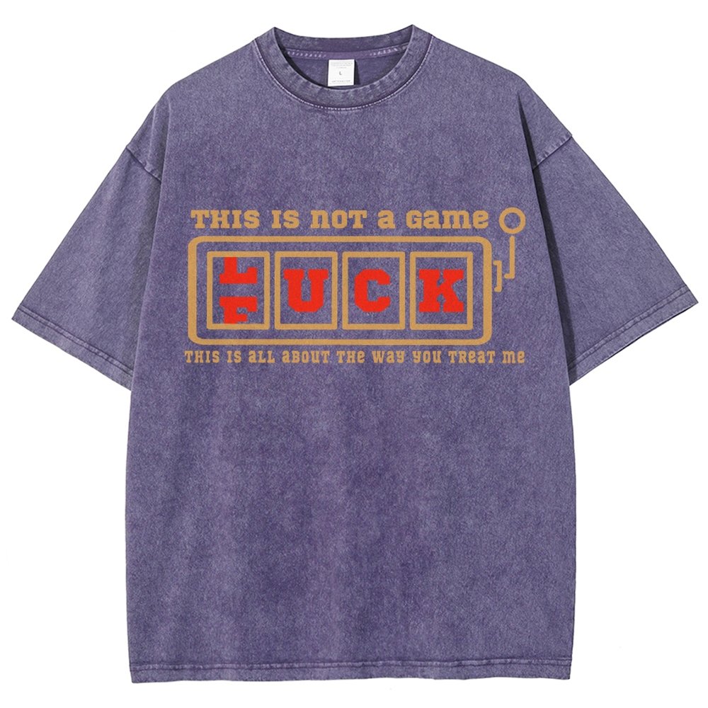 THIS IS NOT a Game — F(L)UCK Vintage Distressed T-shirt