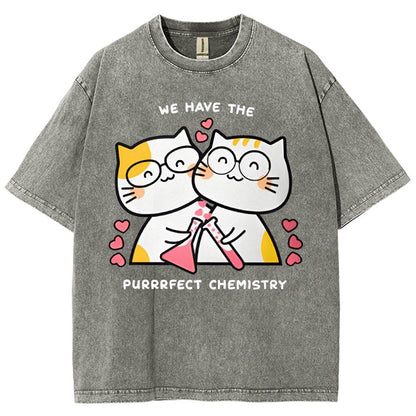 Valentine's Day.Perfect Chemistry Vintage Distressed T-shirt