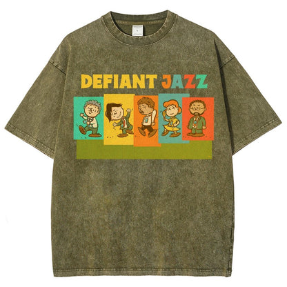 Defiant Jazz Vintage Distressed T-shirt