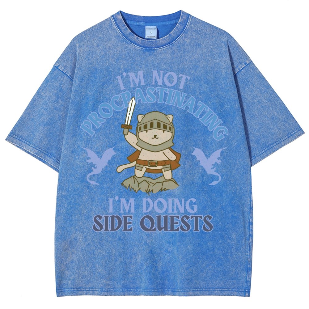 I'm Doing Side Quests Vintage Distressed T-shirt