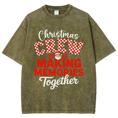 Retro Family Christmas Vintage Distressed T-shirt