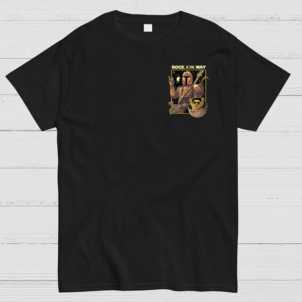 Rock Is The Way Front And Back Printing Geek T-Shirt