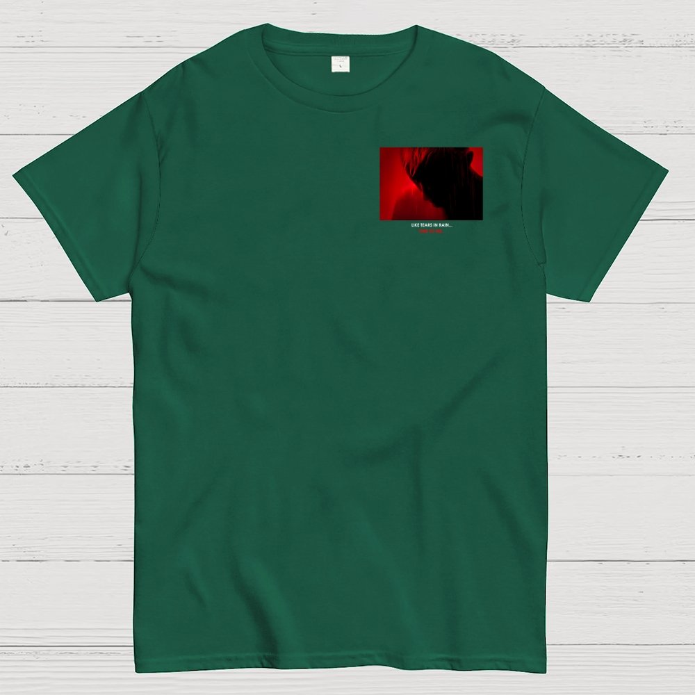 Tears in Rain-Tears in Red-Time to Die Front And Back Printing Geek T-Shirt