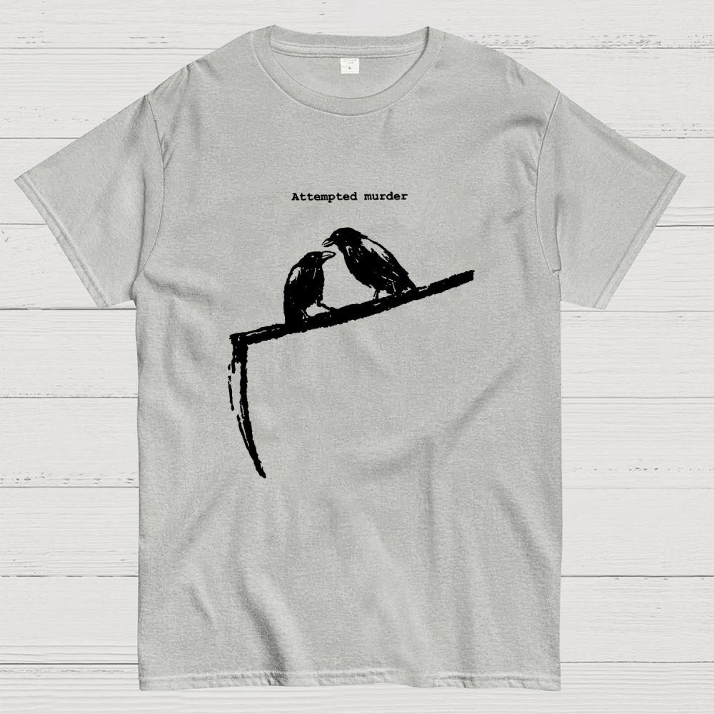Crow Scythe Attempted Murder Geek T-Shirt