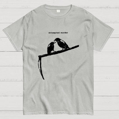 Crow Scythe Attempted Murder Geek T-Shirt