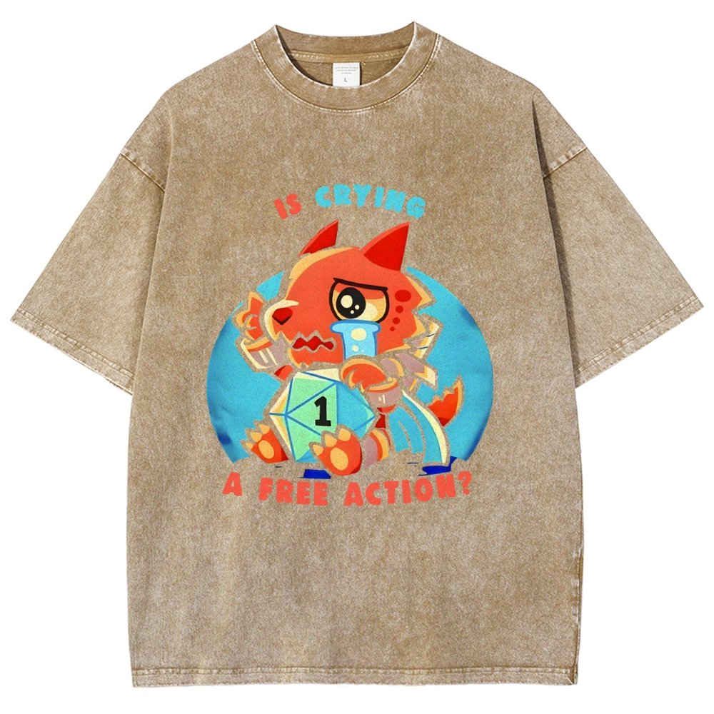 Dragon crying is a free action Vintage Distressed T-shirt