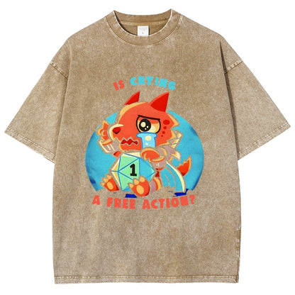Dragon crying is a free action Vintage Distressed T-shirt
