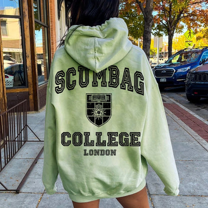 Scumbag College Unisex Printed Back Unisex Cotton Hoodie