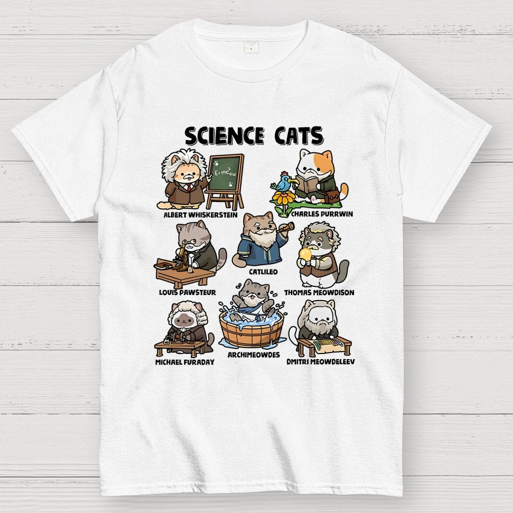 Science Cats Geek T-Shirt