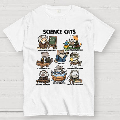 Science Cats Geek T-Shirt