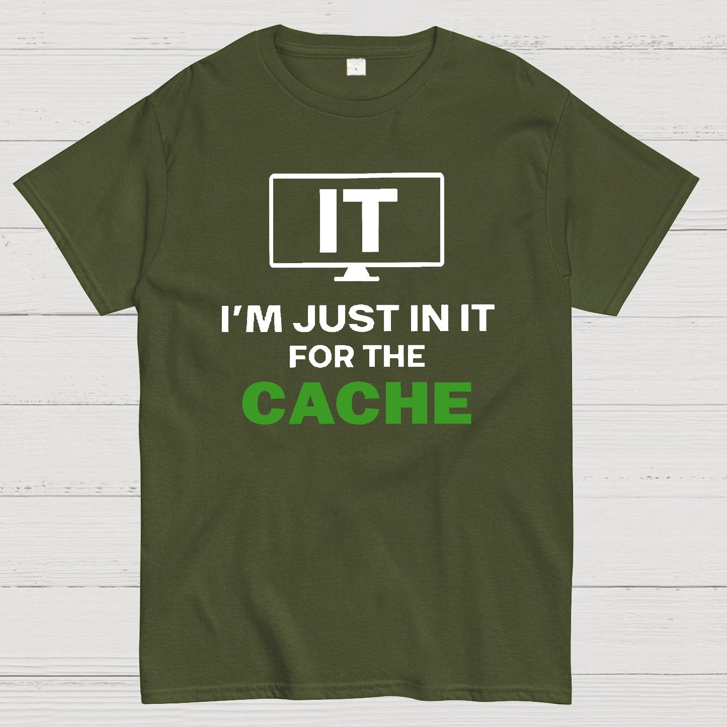 IT I'm Just in it for the Cache Geek T-Shirt