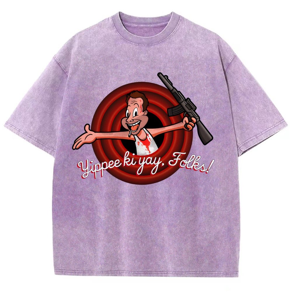 Yippee ki yay. folks! Vintage Distressed T-shirt